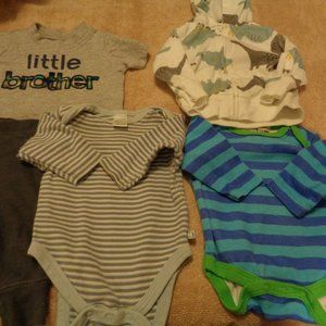 BOYS BABY BUNDLE OF 5, DINOSAUR HOODIE